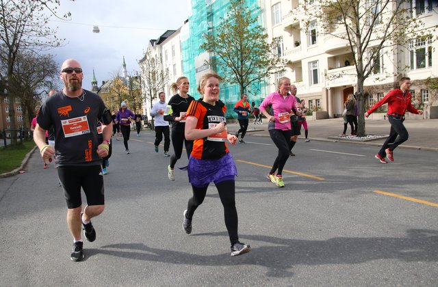 Løpeglede: Sentrumsløpet er en fin start på løpesesongen i Oslo. Foto: Heming Leira