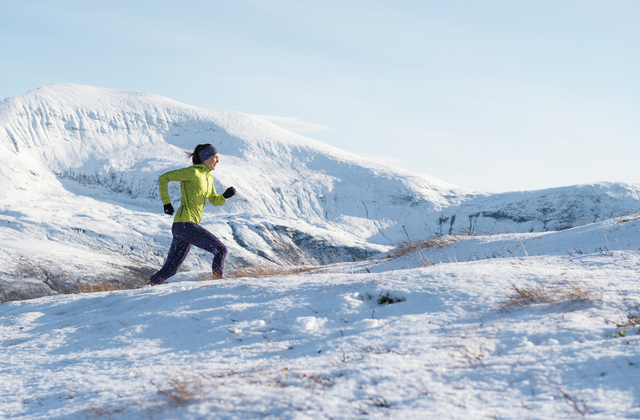 Løperen: Yngvild Kaspersen i Tromsø løper gjerne både sommer og vinter. Foto: Bjørn Johannessen/Kondis