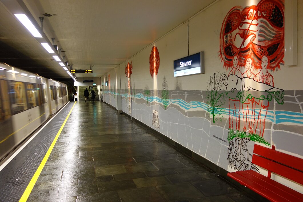 Stovner t-banestasjon, etter oppgradering