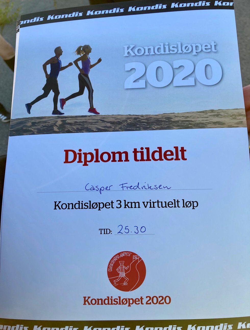 Kondistreninga Årnes hadde 3000 meter testløp i Kondisløpet, august 2020