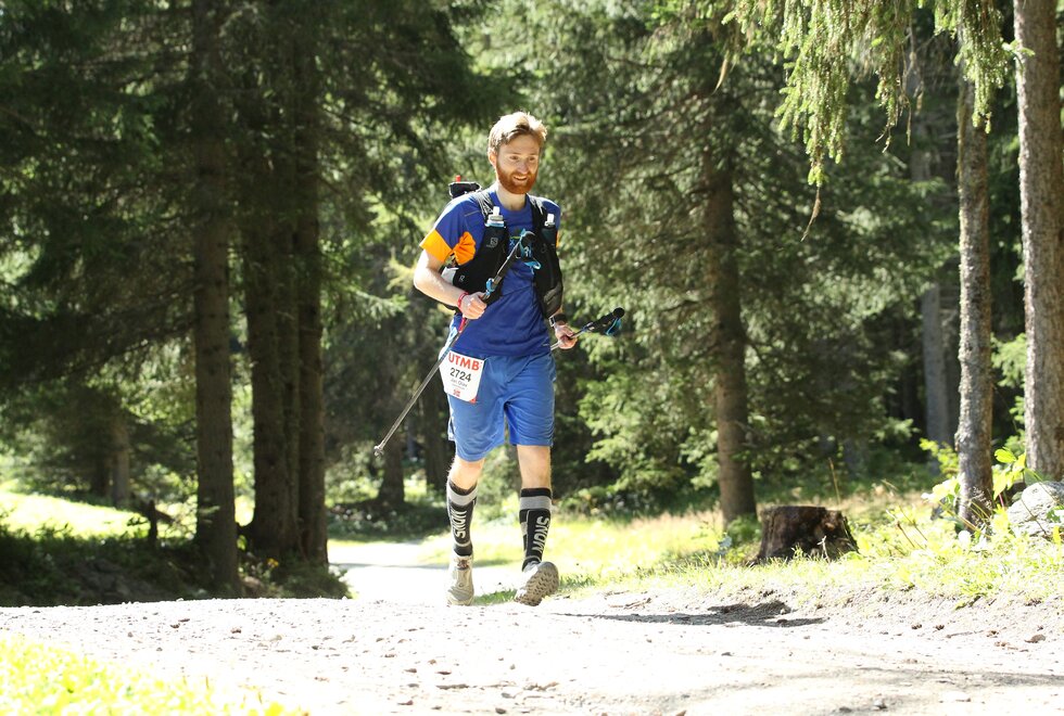Jan Olav Løvdokken løper heller langt enn fort. Her fra Ultratrail du Mont Blank. (Foto: Frank Seiter)