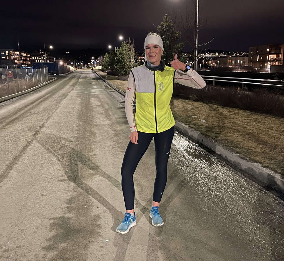 Christine Berger i Kondisløpet Trondheim 16.mars