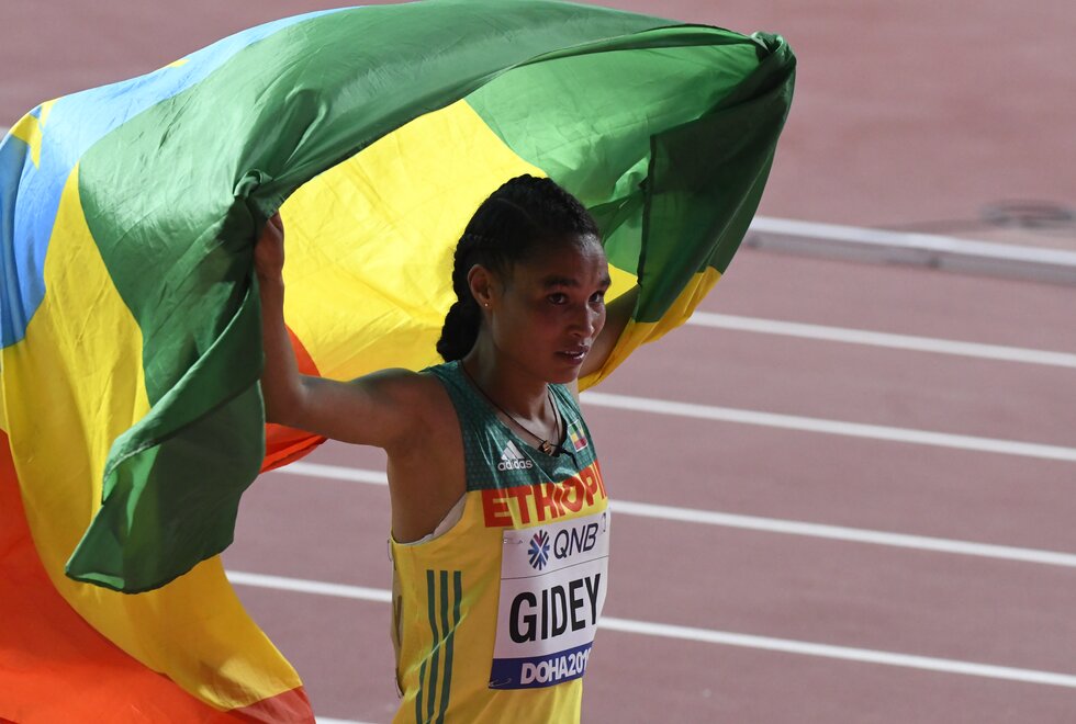 VM friidrett 2019 Doha - Letesenbet Gidey - finale 10 000 m