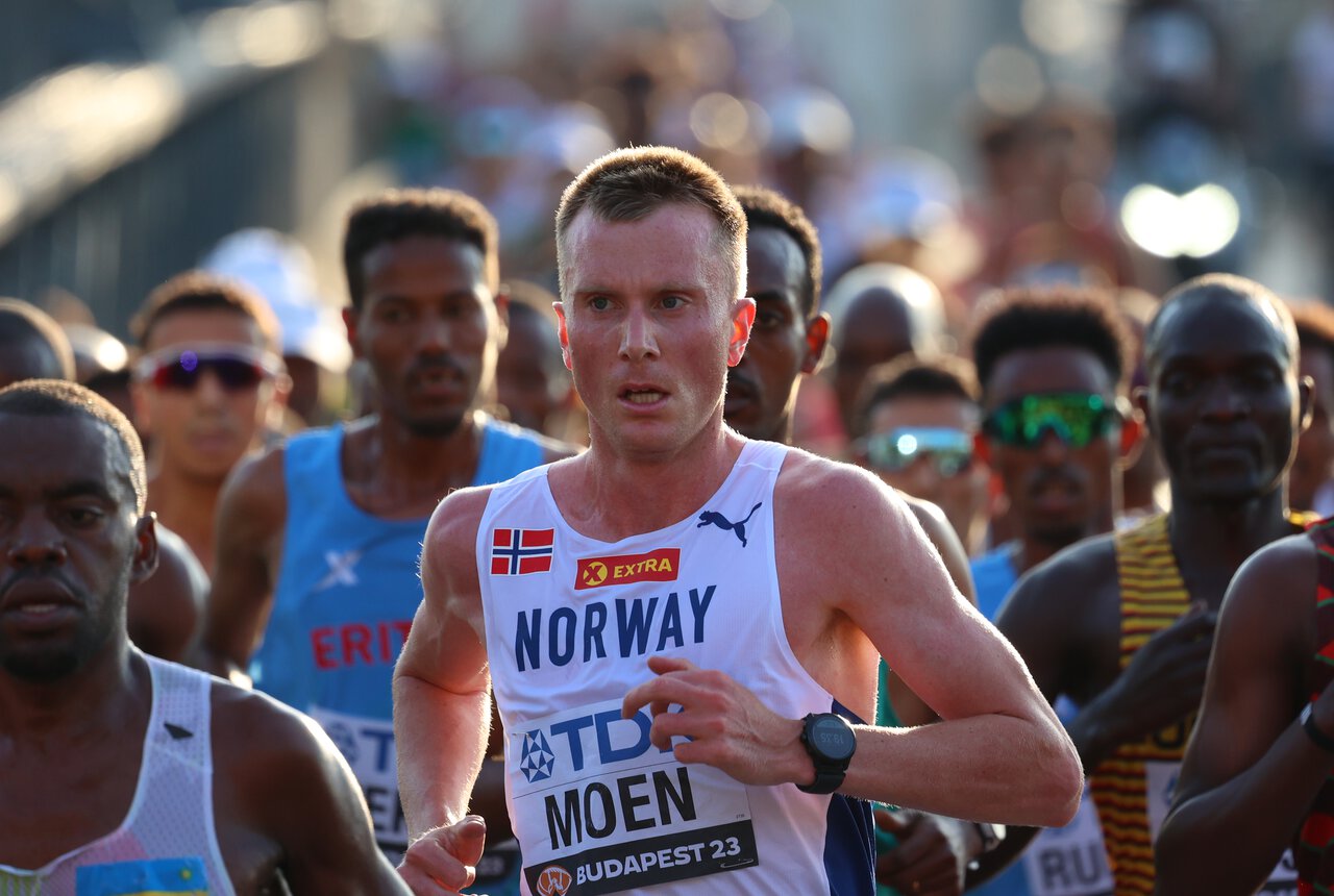 Sondre Nordstad Moen kom på 11. plass på halvmaraton i Lisboa. (Arkivfoto: Arne Dag Myking)