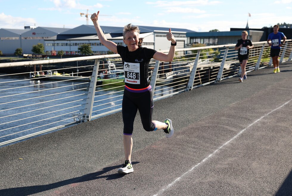 Oddny Ringheim løp maraton under Trondheim Maraton 2022