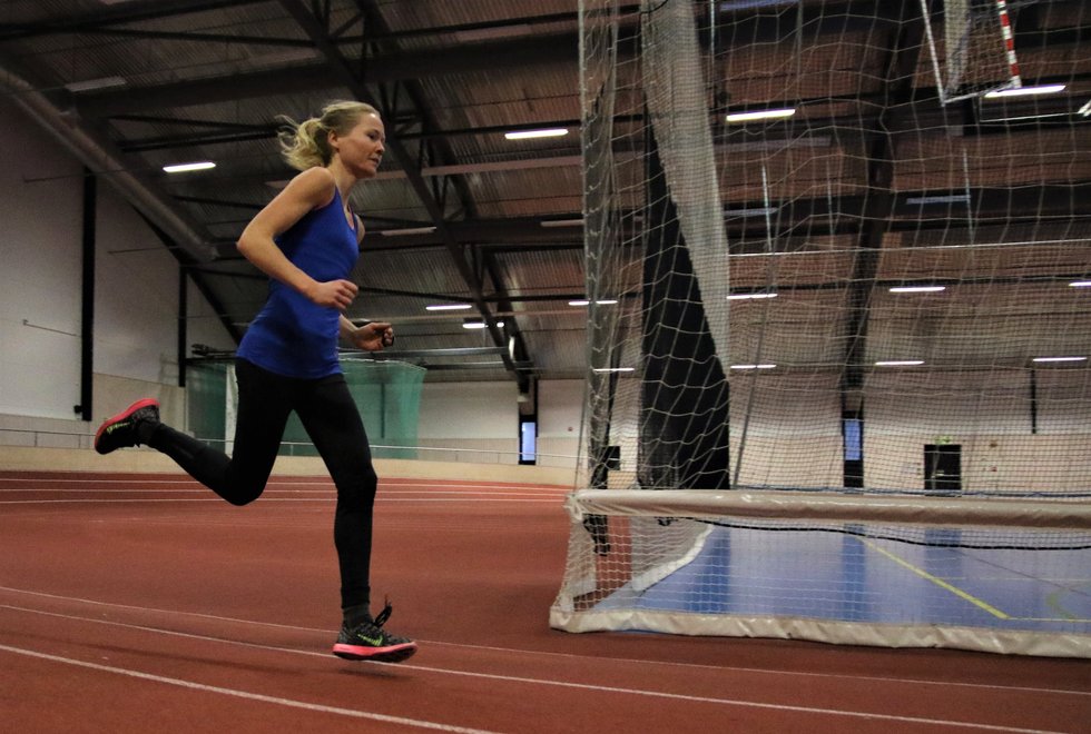 Under intervallene skal du løpe fort, men ikke fortere enn at du klarer å løpe åtte intervaller i samme tempo uten å bli alt for sliten. (Illustrasjonsfoto: Marianne Røhme)