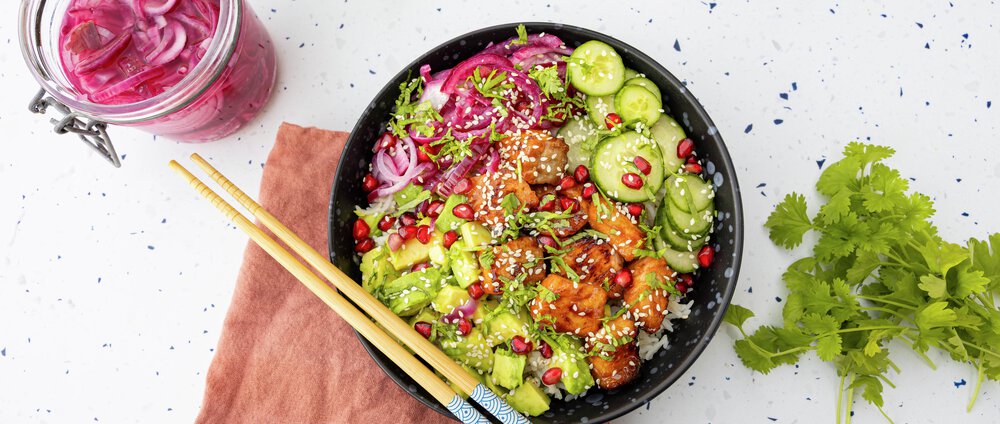 Asiatisk laks med ris | FRUKT.no