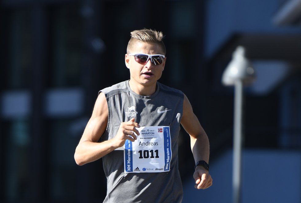 Oslo Maraton 2018: Andreas Grøgaard løp i år inn til en femteplass på maratondistansen under Oslo Maraton, og havnet akkurat utenfor pallen i NM-maraton. Foto: Bjørn Johannessen
