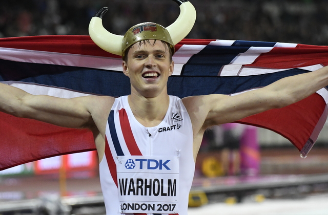 Helt utrolig: Hele nasjonen kokte da Karsten Warholm løp inn til VM-gull på 400 meter hekk. Foto: Kondis/Bjørn Johannessen