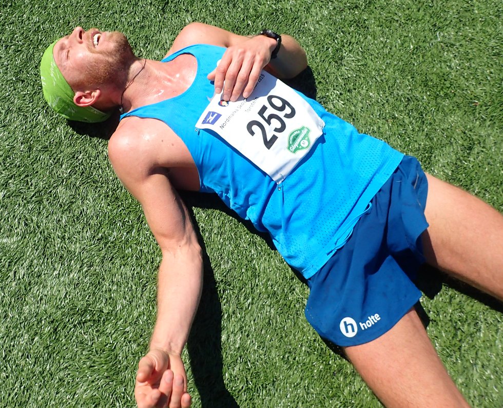 Torstein Bjerland vant maratondistansen under Nordmarka Skogsmaraton 2019